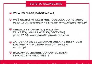 11 listopada 2020 Narodowe Święto Niepodległości