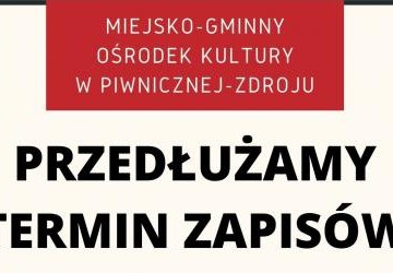 Przedłużamy termin zapisów na zajęcia plastyczne