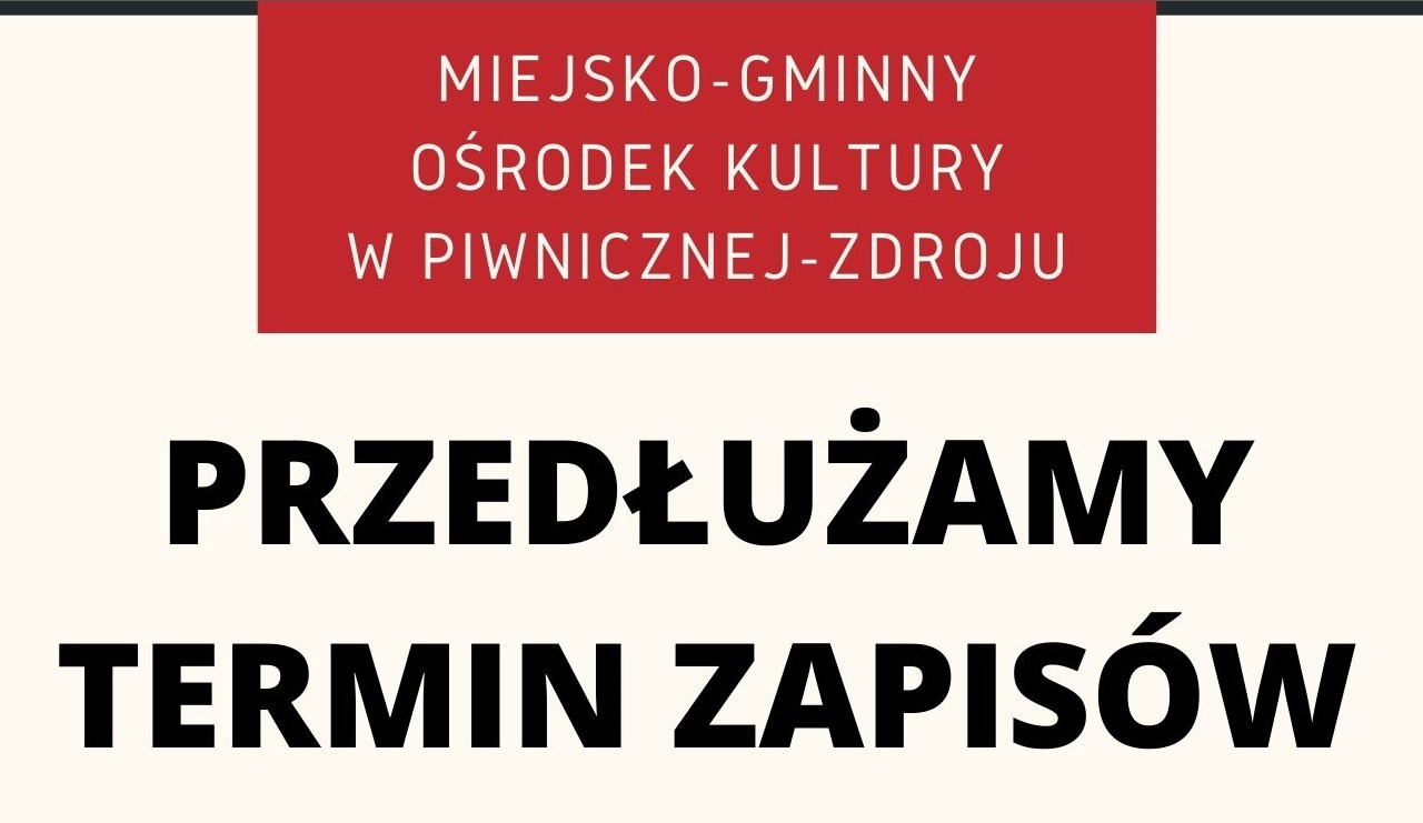 Przedłużamy termin zapisów na zajęcia plastyczne