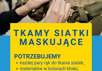 Tkamy siatki maskujące dla obrony Lwowa