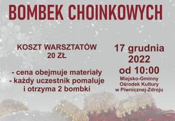 Świąteczne warsztaty malowania bombek choinkowych