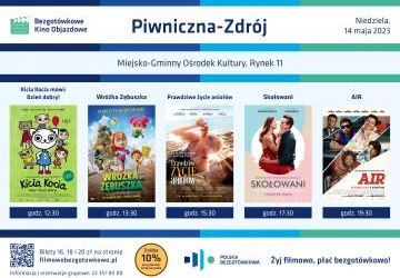 14 maja Bezgotówkowe Kino Objazdowe zaprasza na seanse!