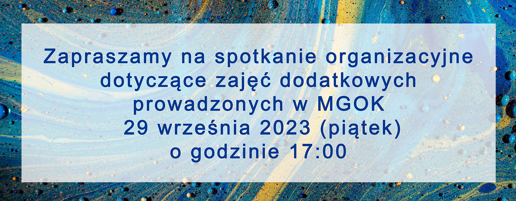 Spotkanie organizacyjne