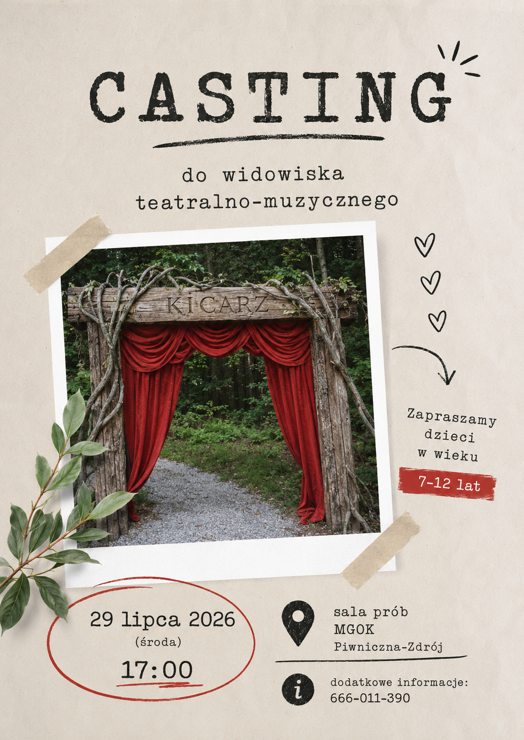 Zapraszamy dzieci na casting do wyjątkowego spektaklu! 🎭