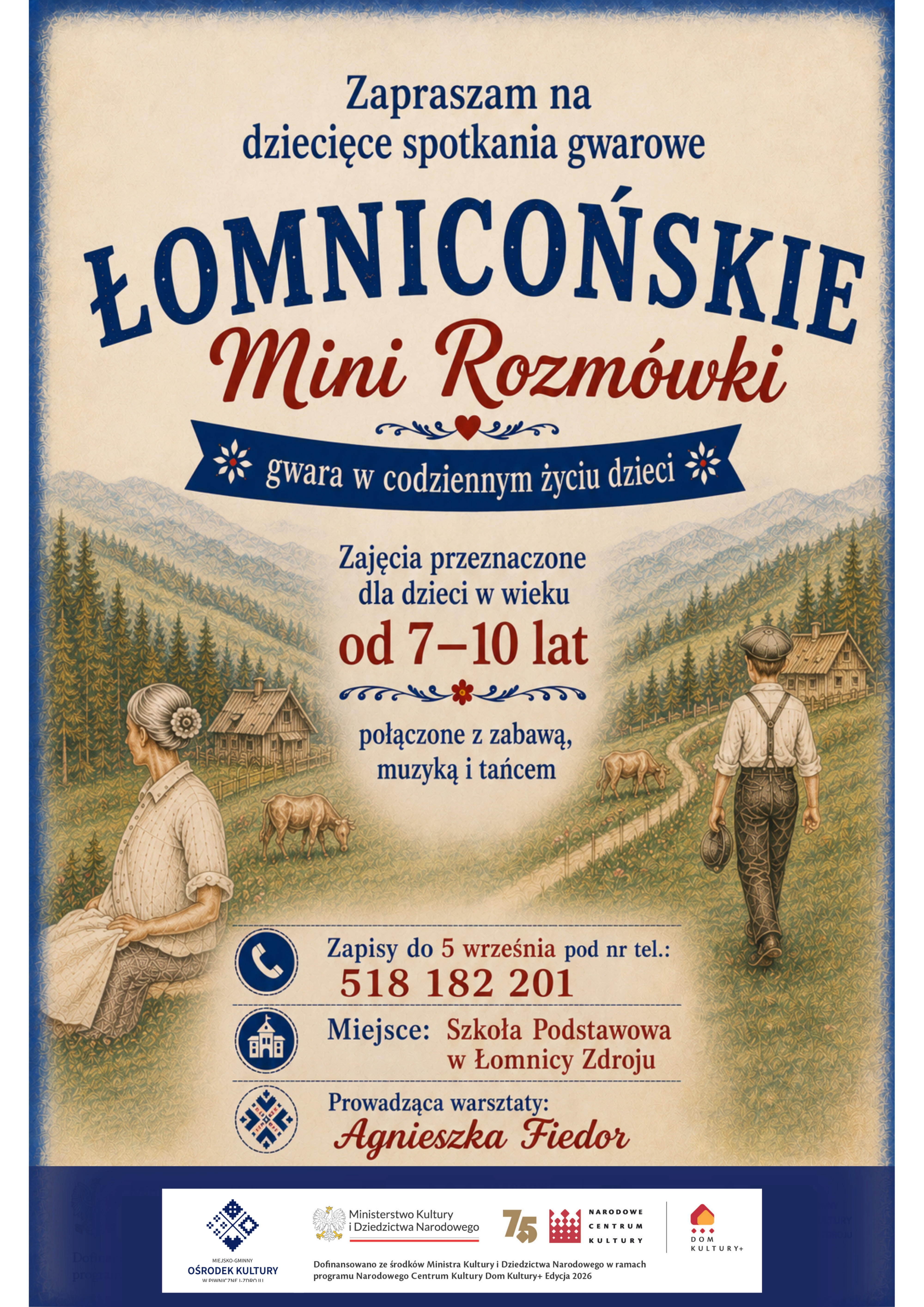 Łomnicońskie mini rozmówki - gwara w codziennym życiu dzieci