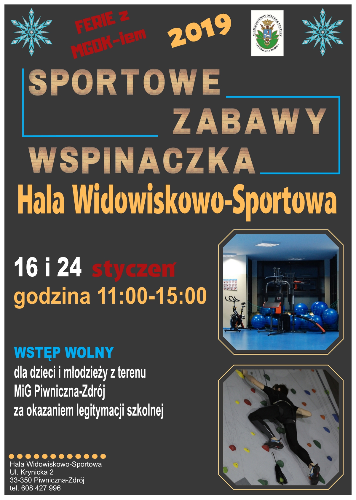 Ferie z MGOK-iem 2019 - sportowe zabawy