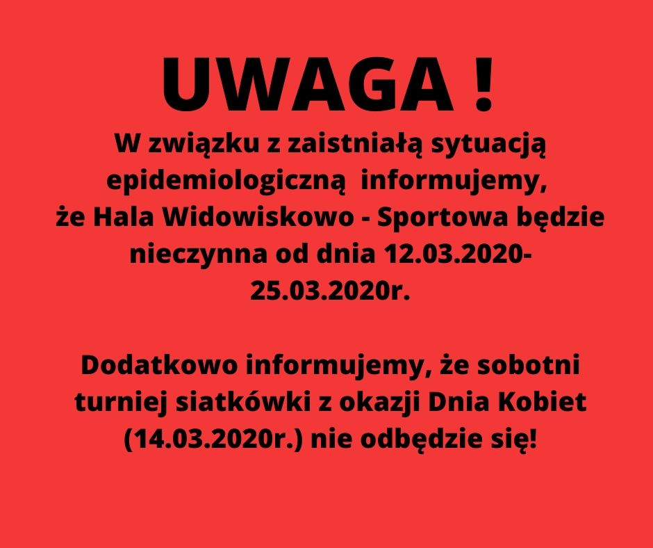 Uwaga! Ważna informacja!