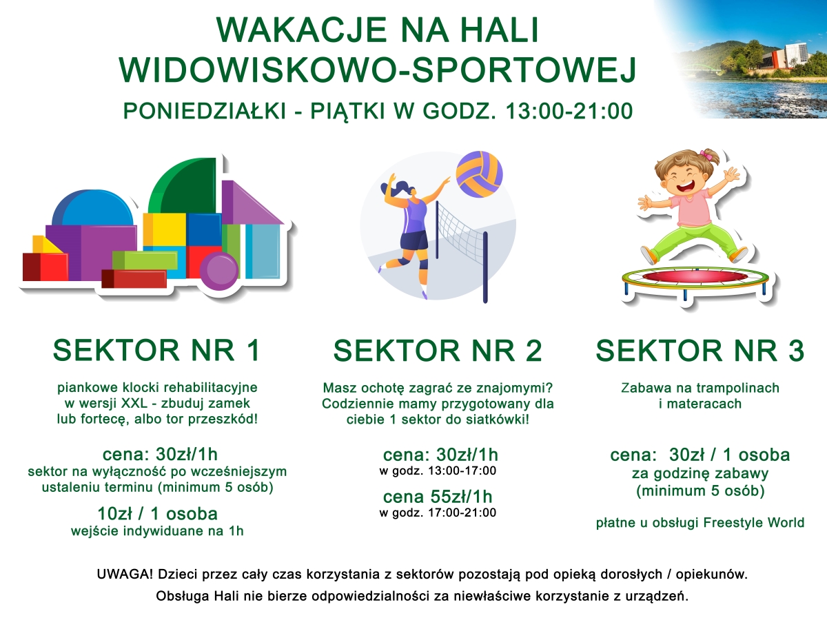 Wakacje na Hali Widowiskowo-Sportowej