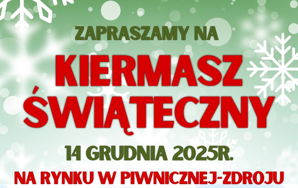 Kiermasz Świąteczny - 14 grudnia - ZAPRASZAMY