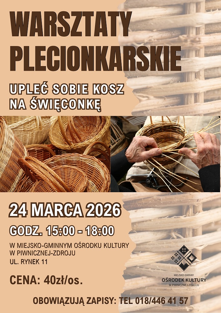 Warsztaty plecionkarskie w MGOK-u