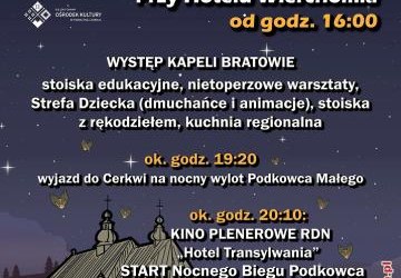Piknik i Nocny Bieg Podkowca w Wierchomli Małej